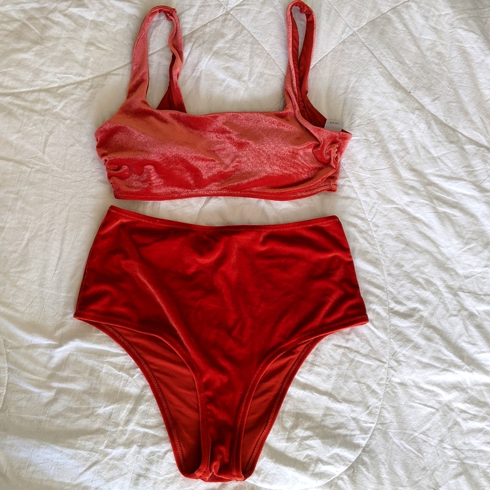 American Eagle Outfitters Red Bikini Set